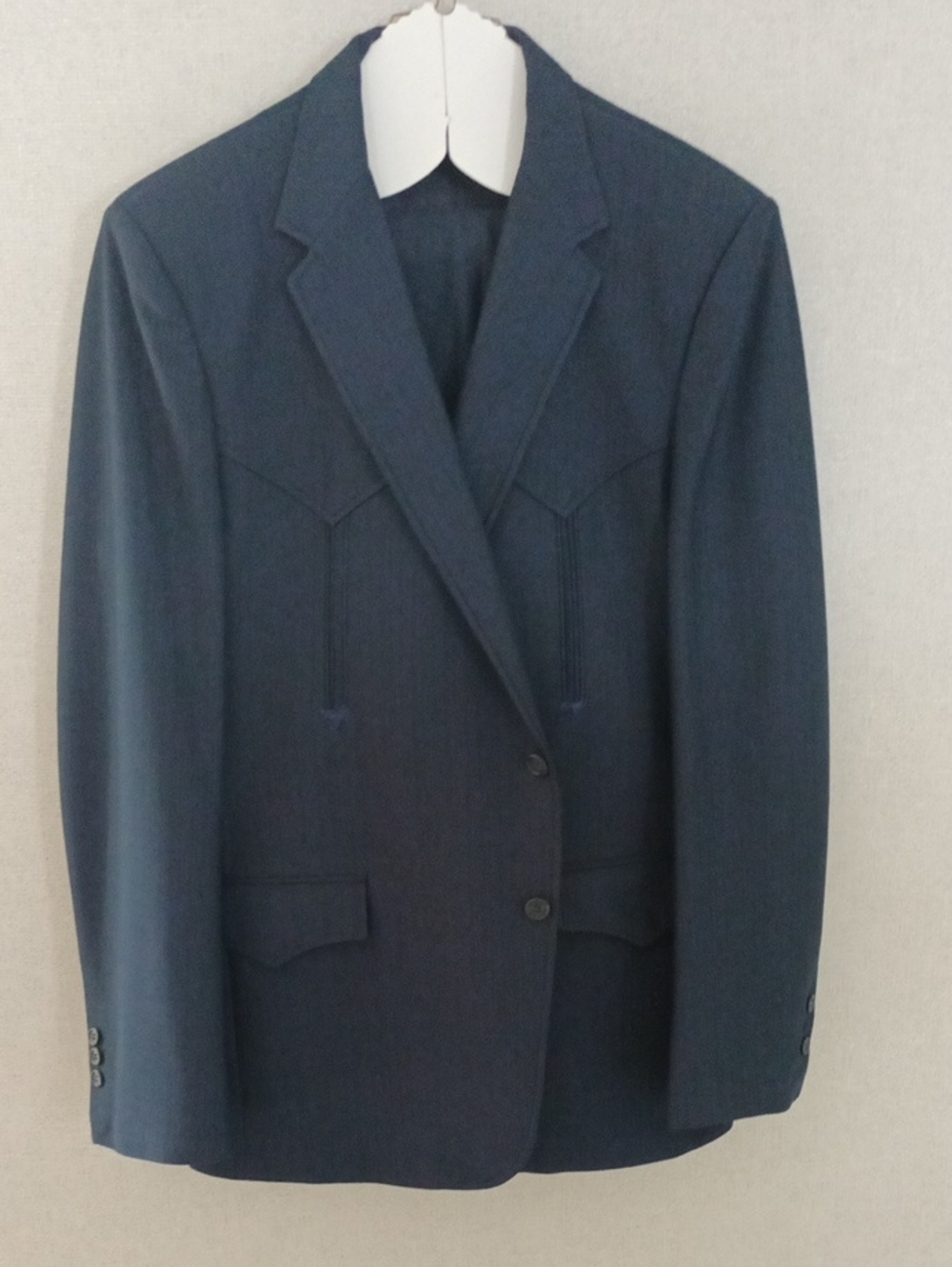 Vintage Navy Blue Mesquite Western Men's Suit
